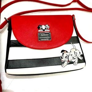 Loungefly Disney 101 Dalmatians Stripe Crossbody Bag